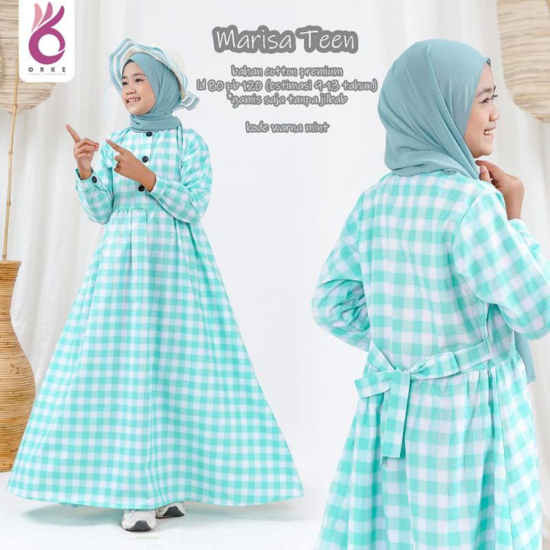 drees anak ,gamis anak bahan cotton premium usia 9-13 tahun tanpa hijab