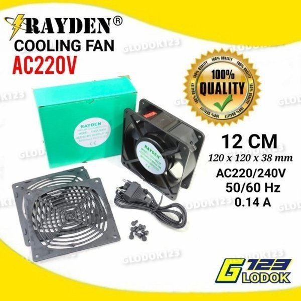 Cooling Fan AC 220V Kipas Fan Internal Fan Cooler