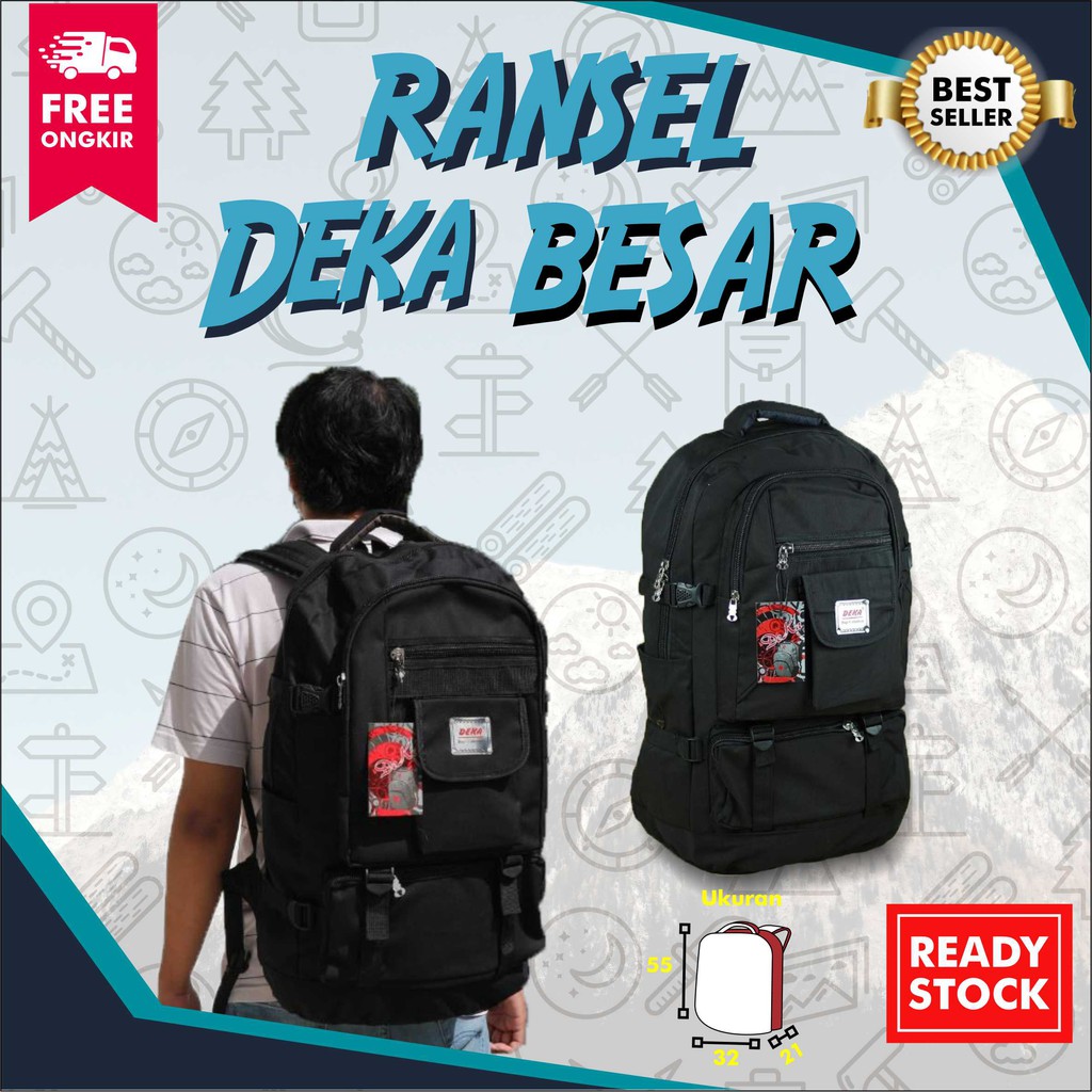 PROMO CUCI GUDANG Backpack Gunung Besar Carrier Carier Tas Muncak Hiking Travelling Outdoor Pria