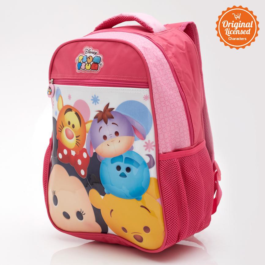 Disney Tsum Tsum  Tas Sekolah - Pink [16 Inch]