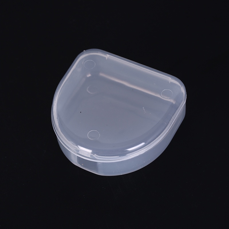 {LUCKID}1pc dental box denture teeth storage case mouth guard container 6.4x6.5x2.5cm