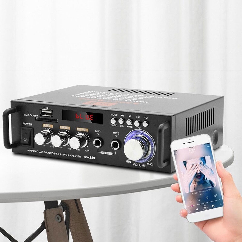 Audio Amplifier Karaoke Home Theater FM Radio Dengan Bluetooth 600W