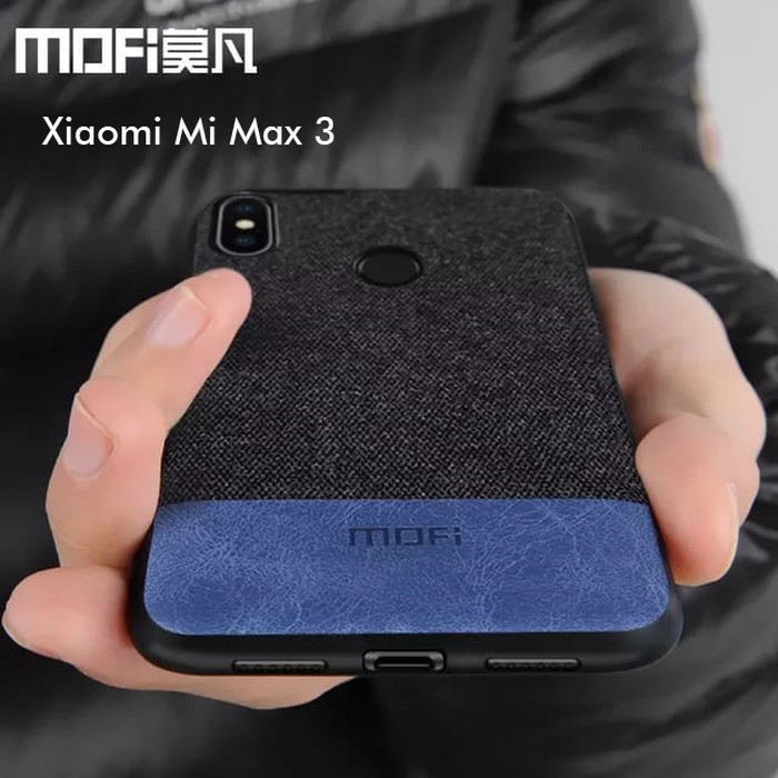 MOFI Xiaomi Mi Max 3 MiMax 3 Case MOFI Fabric ORIGINAL Premium Case - Brown