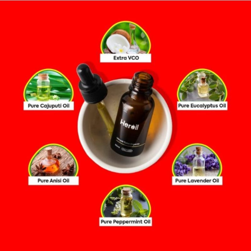 HEROIL MINYAK TELON HERBAL ALAMI ESSENTIAL OIL KHUSUS KESEHATAN BAYI DAN ANAK 60ML