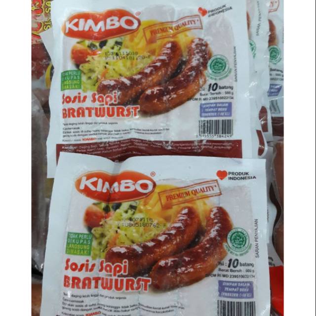 

Kimbo sosis sapi bakar jumbo 10s 500 gram