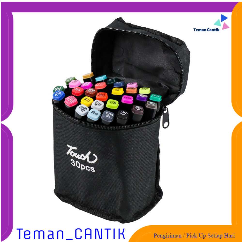

TC-DA1 TOUCH Spidol Dual Side Fine Art Marker 30 Color - T30