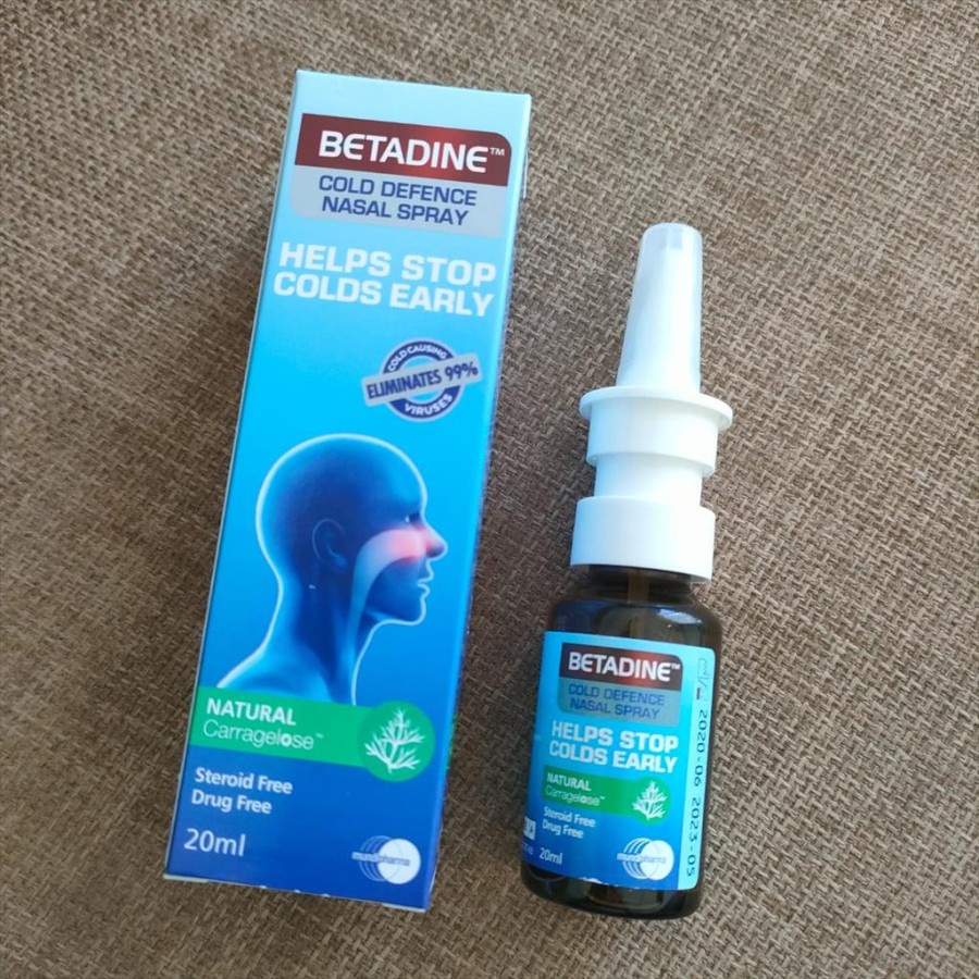 Jual Betadine Cold Defence Nasal Spray 20ml ( Steroid Free Drug Free