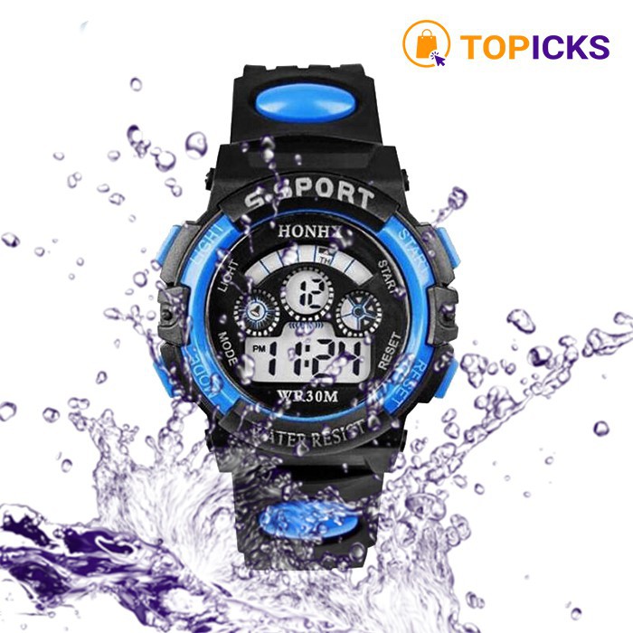 JAM TANGAN MEN SPORTS DIGITAL MULTIFUNGSI LAKI-LAKI ANAK WATERPROOF WR30M