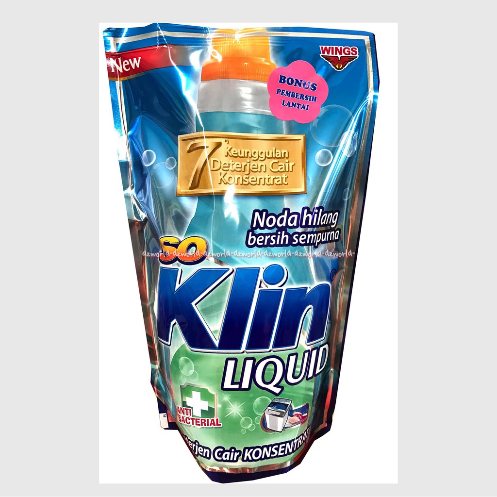 So klin Liquid 720ml  Softergent Detergen Cair Soklin Pink Biru Ungu Anti Bacterial So Clean 720 mili Soft Tener