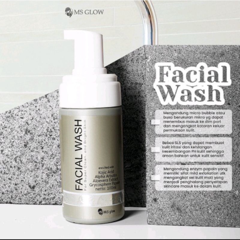 facial wash MS GLOW Ori