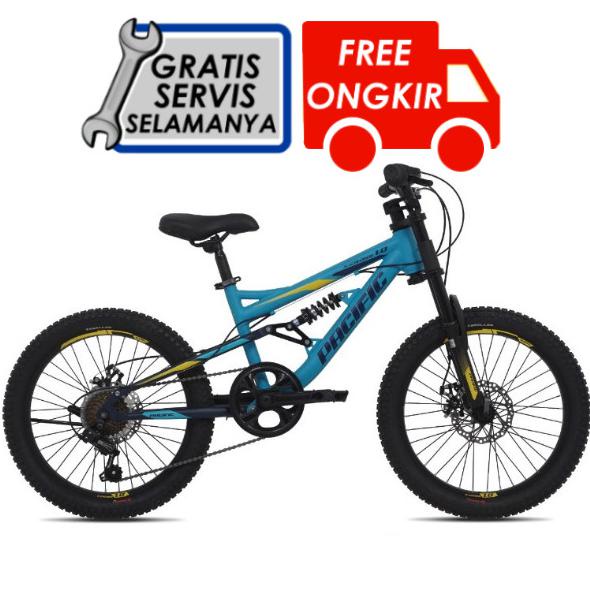 Sepeda MTB - Sepeda Pacific X-Cross 1 20 - FOUNTAIN BLUE