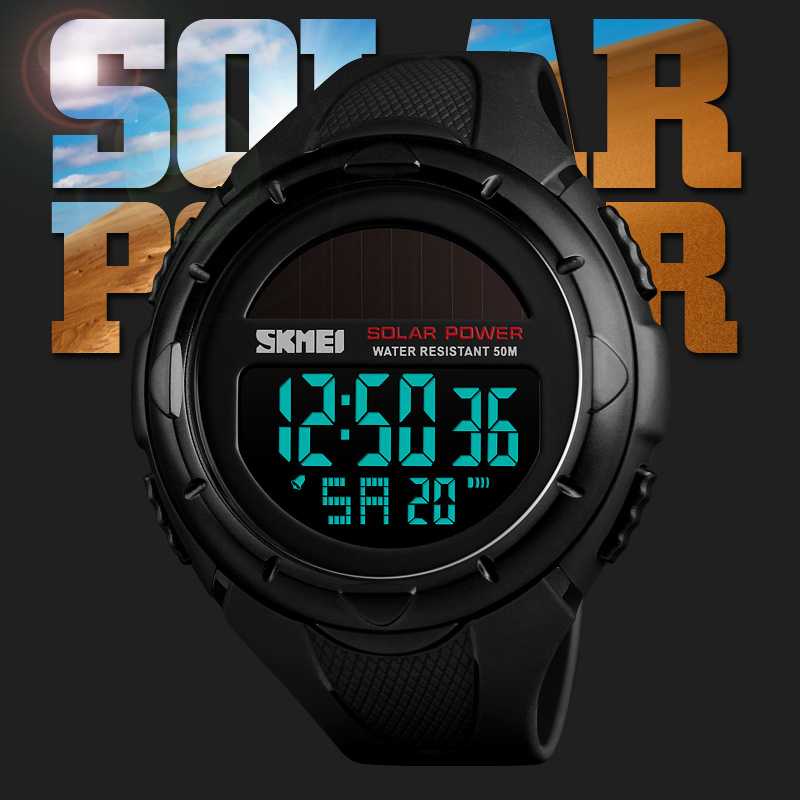 SKMEI Jam Tangan Tenaga Solar Pria Digital - 1405