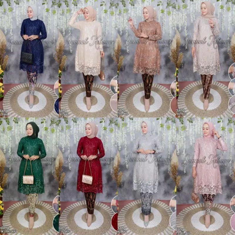 KEBAYA SARI MALAIKA/KEBAYA TULLE/KEBAYA SET/KEBAYA KONDANGAN/KEBAYA WISUDA