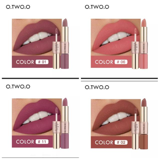 O.TWO.O matte lipstik 01' 06' 02' 11