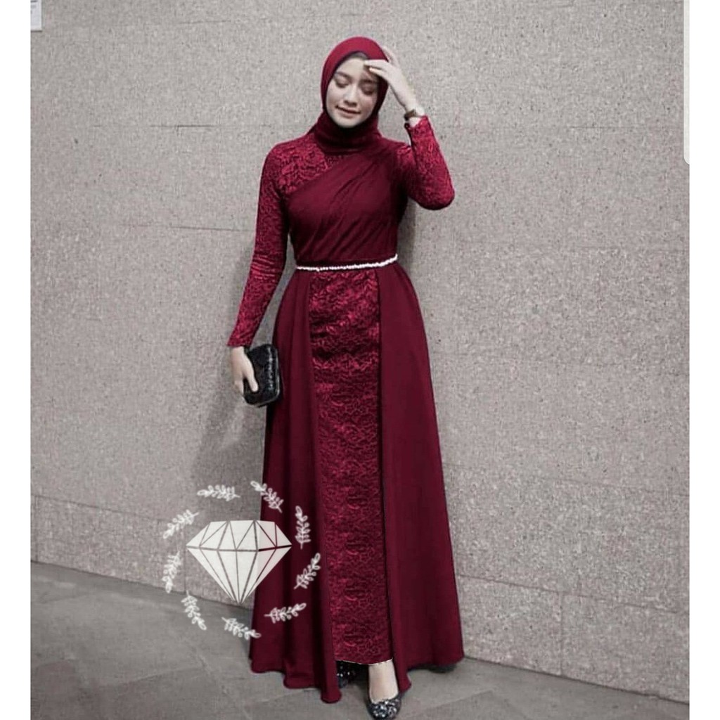 LAKSHANA MAXI  MAXY LAKSHANA MAXI BRUKAT DRESS GAMIS KONDANGAN TERBARU AG