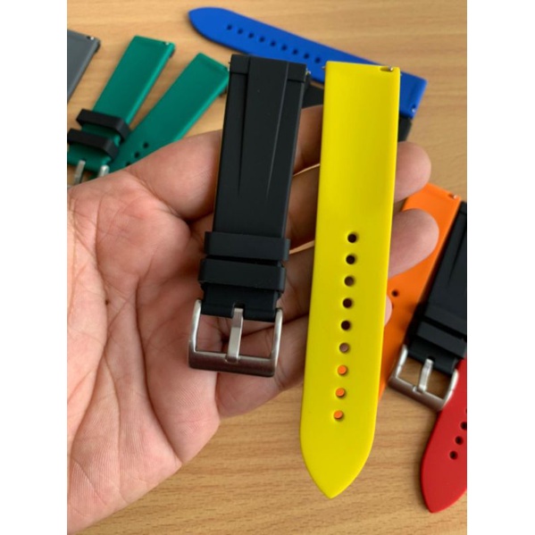 Strap Tali Jam Tangan Silicon quik release 6 combinasi warna