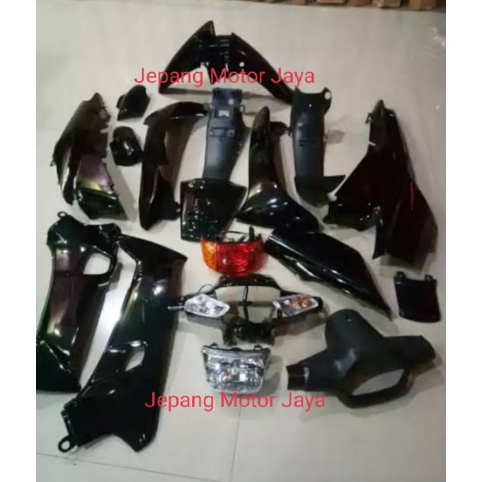 cover body  Supra x lama full set body halus kasar plus lampu depan sein lampu belakang set