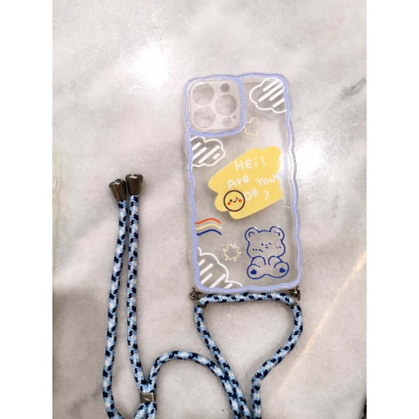 0009 VVV CASE SLING CASE GAMBAR A BEAR IPHONE 13 3PRO 13PROMAX CASING GAMBAR BERUANG