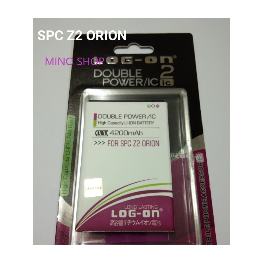 BATERAI FOR SPC Z2 ORION - LOG ON ORIGINAL DOUBLE POWER BATTERY