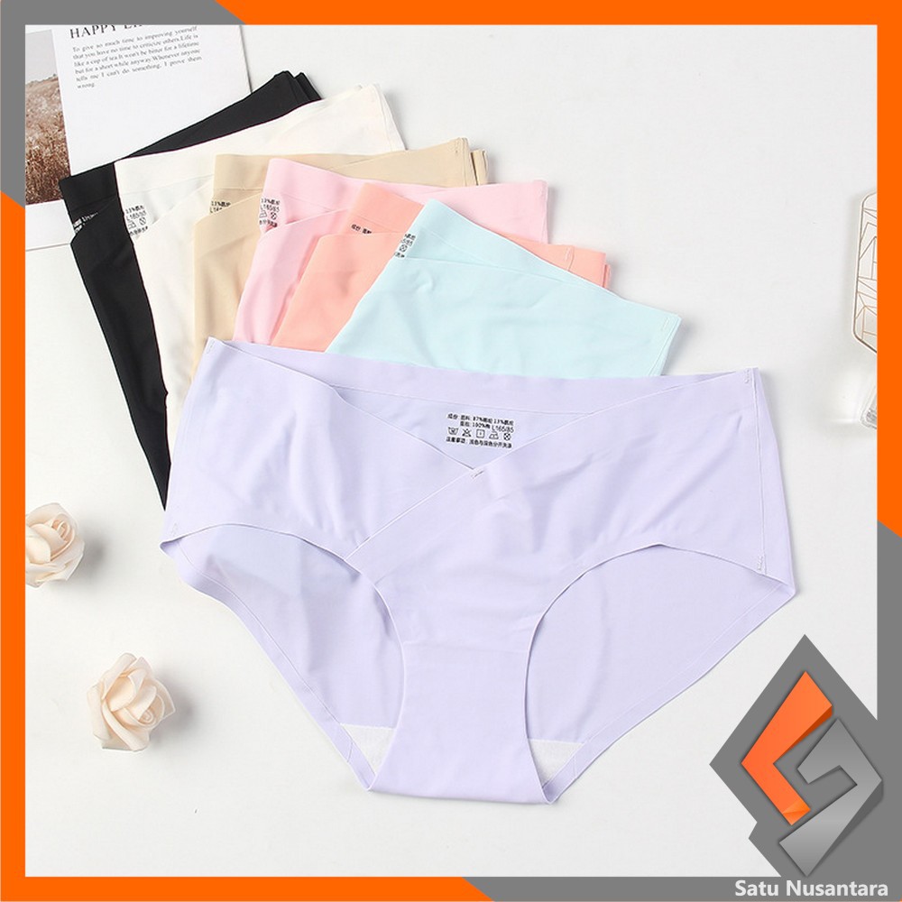 SN-P37 Celana Dalam Seamless Wanita V Shape Low Waist Panties CD Kolor Perempuan Underwear Wanita