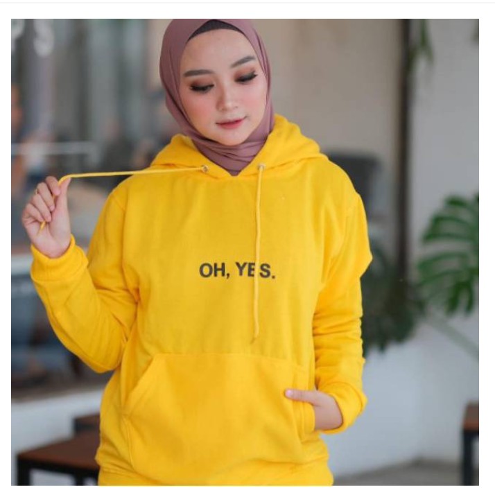 HOODIE UNISEX OH YES BABY TEBAL TERBARU,