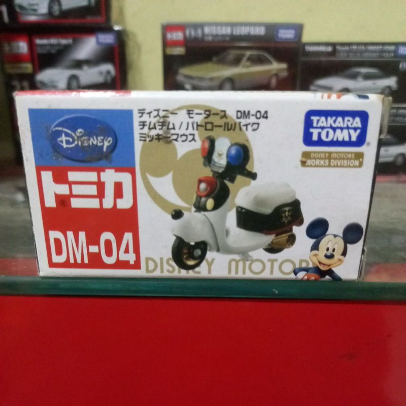 tomica disney motors chim chim patrol bike