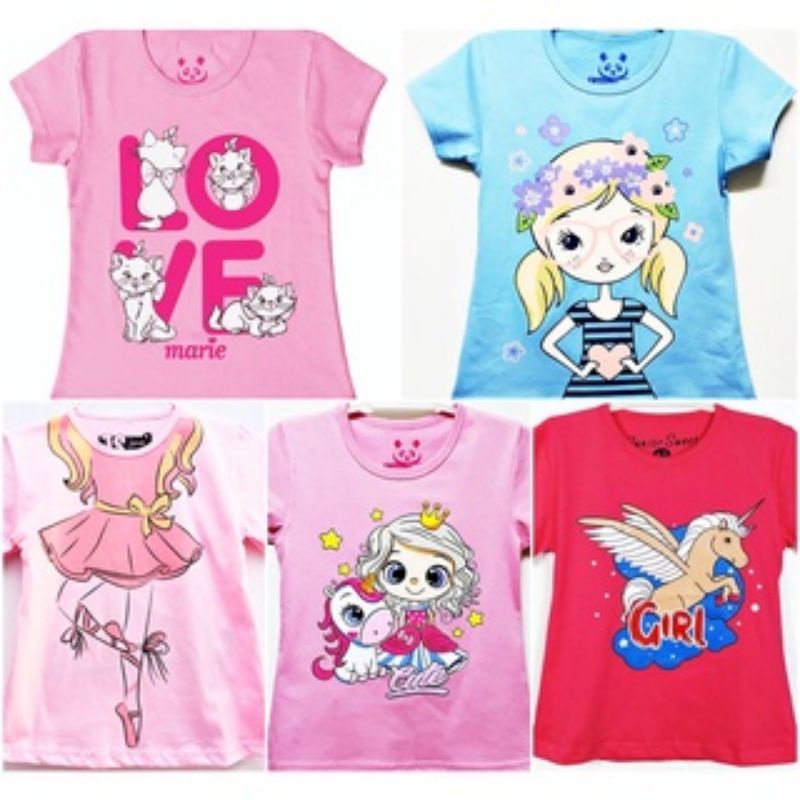 KAOS ANAK PEREMPUAN HELLO KITTY / KAOS ANAK MURAH / ATASAN ANAK