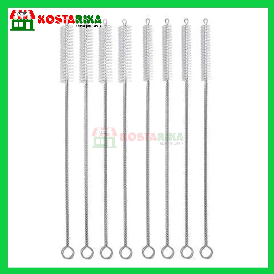 Sikat pembersih sedotan stainless Brush pembersih sedotan besi