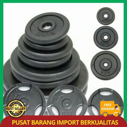 Barbel plate piringan Iron plate Barbel besi via GOjek
