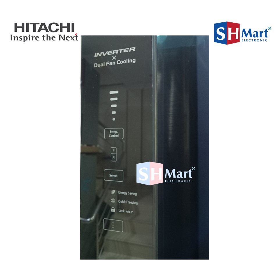 KULKAS HITACHI 2 PINTU KAPASITAS 510 LITER  R-V61PGD7BBK  RV61PGD7 GARANSI RESMI (MEDAN)