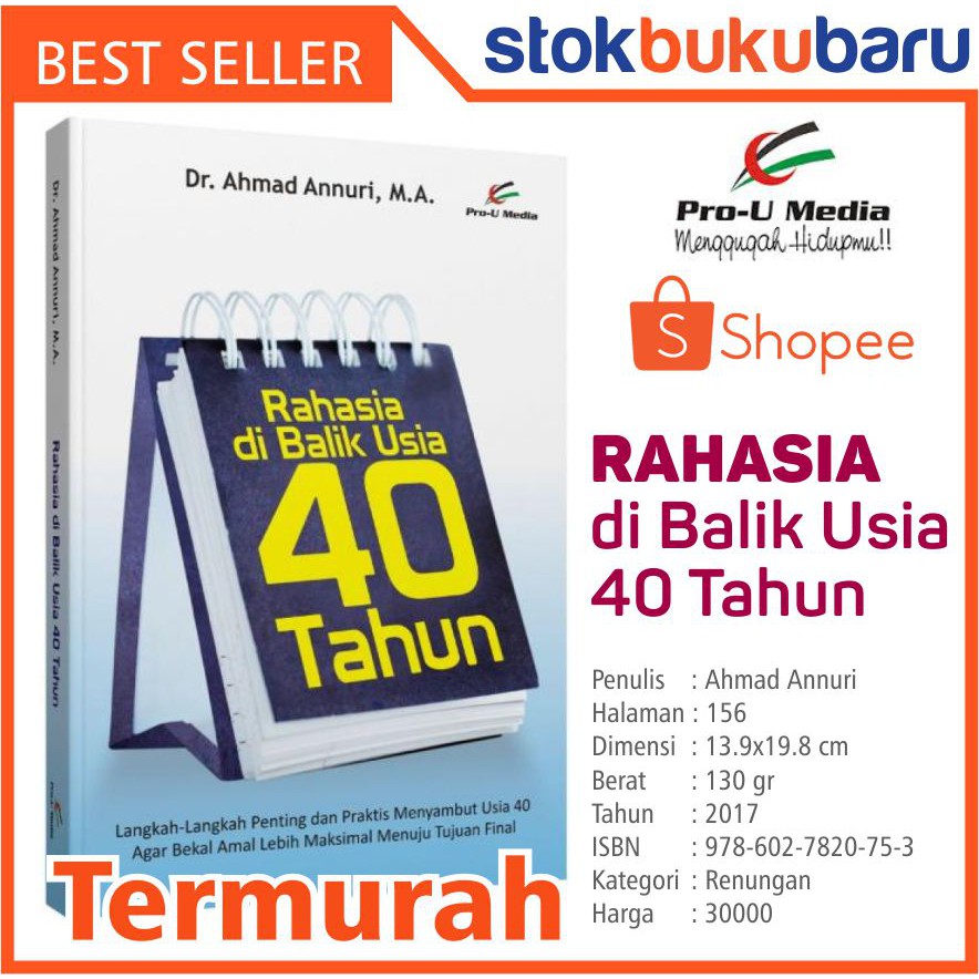 Buku Rahasia Di Balik Usia 40 Tahun Shopee Indonesia