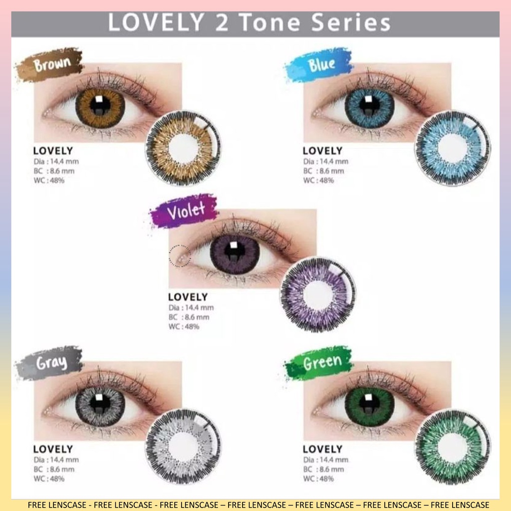 [COD] SOFTLENS LC LOVELY MINUS (-3.25 SD -6.00) DIAMETER 14.4MM / LIVING COLOR