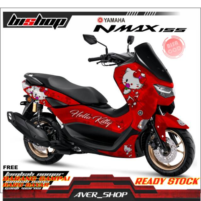 Decal sticker nmax 2020 MOTIF  Hellokitty full body Striping new nmax 2020 full body Sticker motor