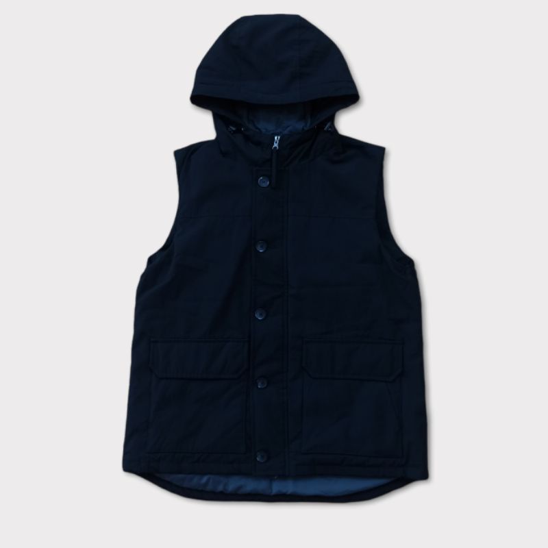"COEN TOKYO PUFFER VEST JACKET - BLACK, SIZE ON TAG L"