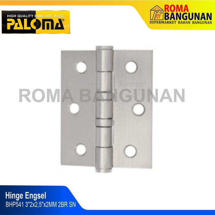 Paloma Engsel Pintu BHP541 / BHP 541 Butt Hinge 3&quot;X2,5&quot;X2MM 2BR