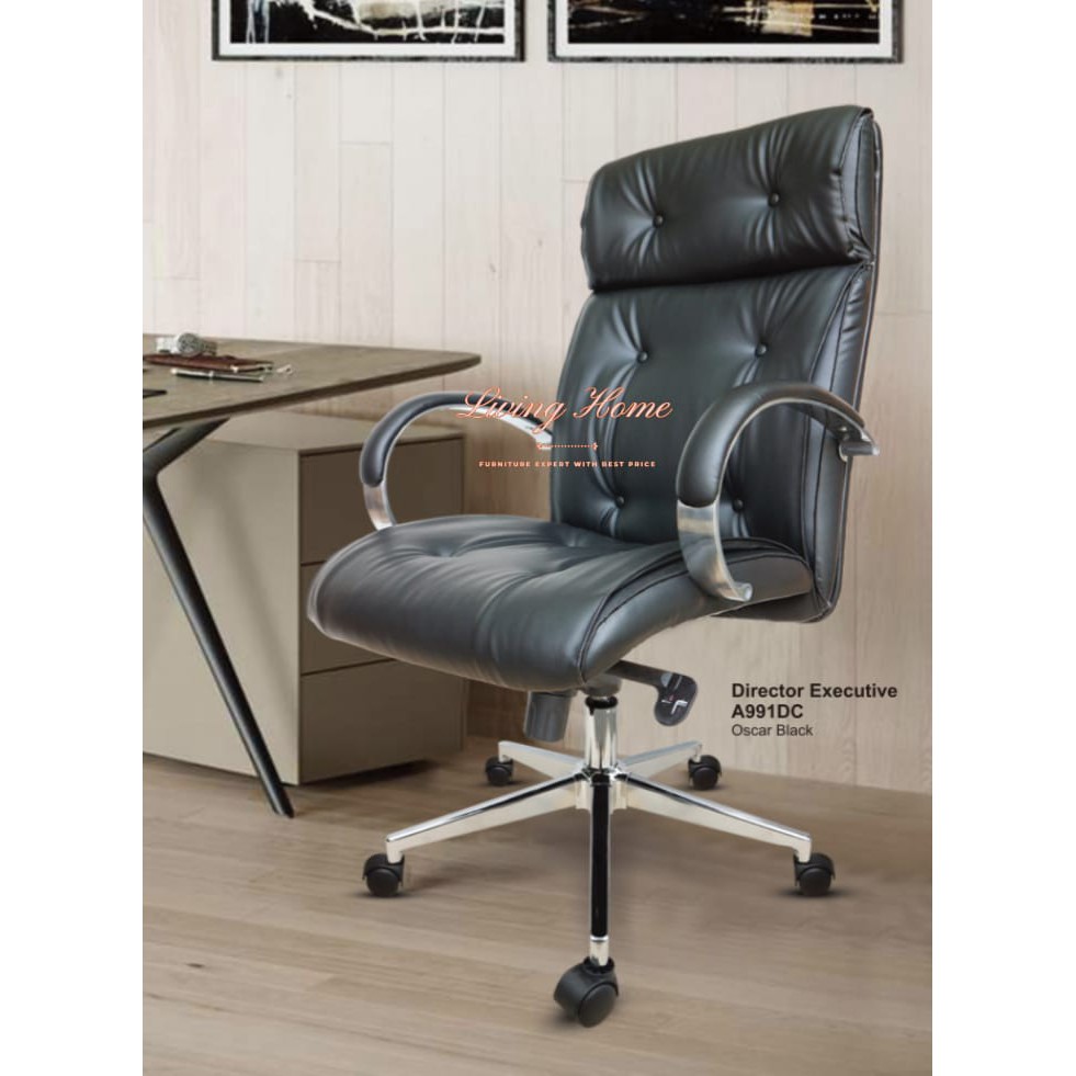 Kursi Director Executive A991DC Kulit Quinnstar Bangku Kerja Kantor Pimpinan Direktur