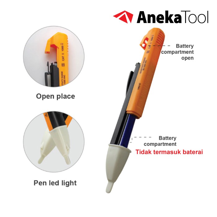 AT Alat Test Pen Listrik Non contact Voltage Tester Pen 90-1000V