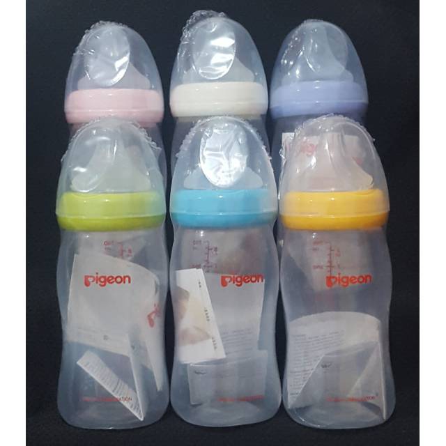 ECER...!! Pigeon Botol PP Wide Neck 240ml / Botol Susu Wide Neck Tanpa Kotak Pigeon