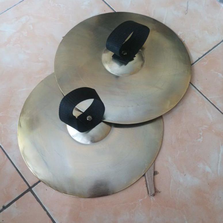 FREE ONGKIR Sepasang simbal drumband marching band barongsai murah 10inc 12inc [KODE 6838]