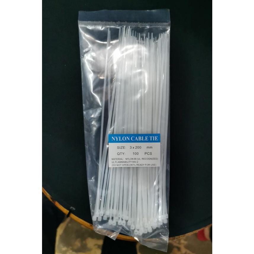 Kabel Ties Nylon Cable Tie 3 x 200 mm 100pcs