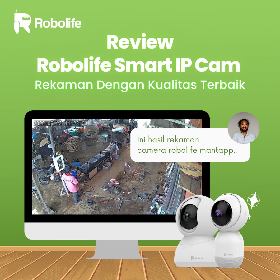 Robolife Smart IP Camera CCTV Indoor  Wifi G1X2 1080p