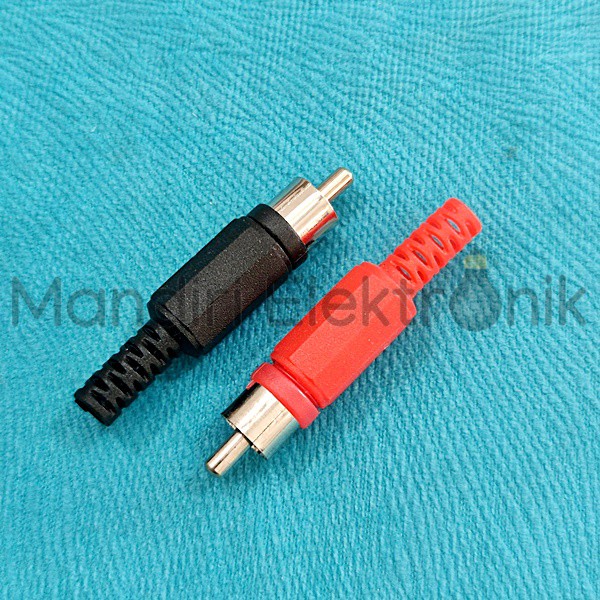 Jack RCA Plastik - PVC ( Merah + Hitam )