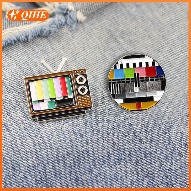 Bros Pin Enamel Desain Pelangi Tv Show Gaya Retro Untuk Hadiah Teman