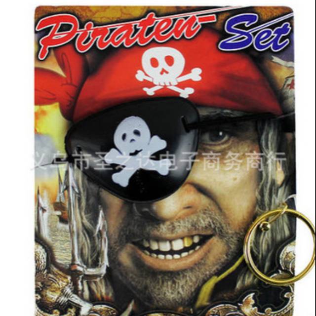 PIRATE EYE PATCH SET BANDANA PIRATE MURAH KOSTUM BDAY PARTY PIRATE OF CARRIBEAN KOSTUM HANTU MURAH