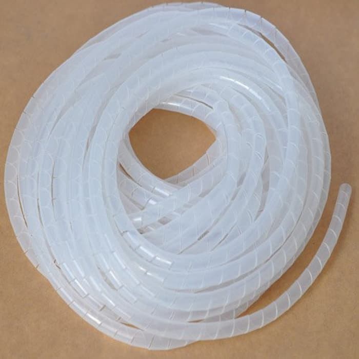 Spiral wrapping band 6 mm per 1 meter untuk pelindung kabel