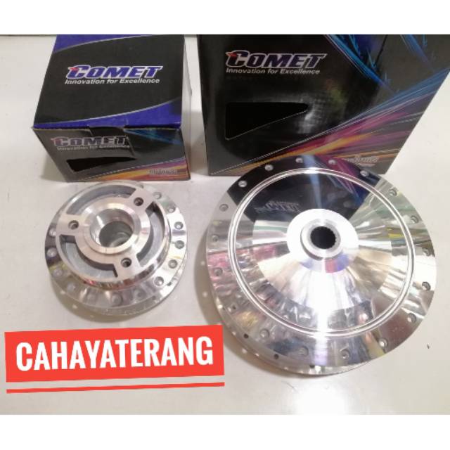 Trombol Tromol Chrome COMET Depan Belakang 1Set Yamaha Mio M3 - Xeon - Soul GT125 - Fino 125 - Xride