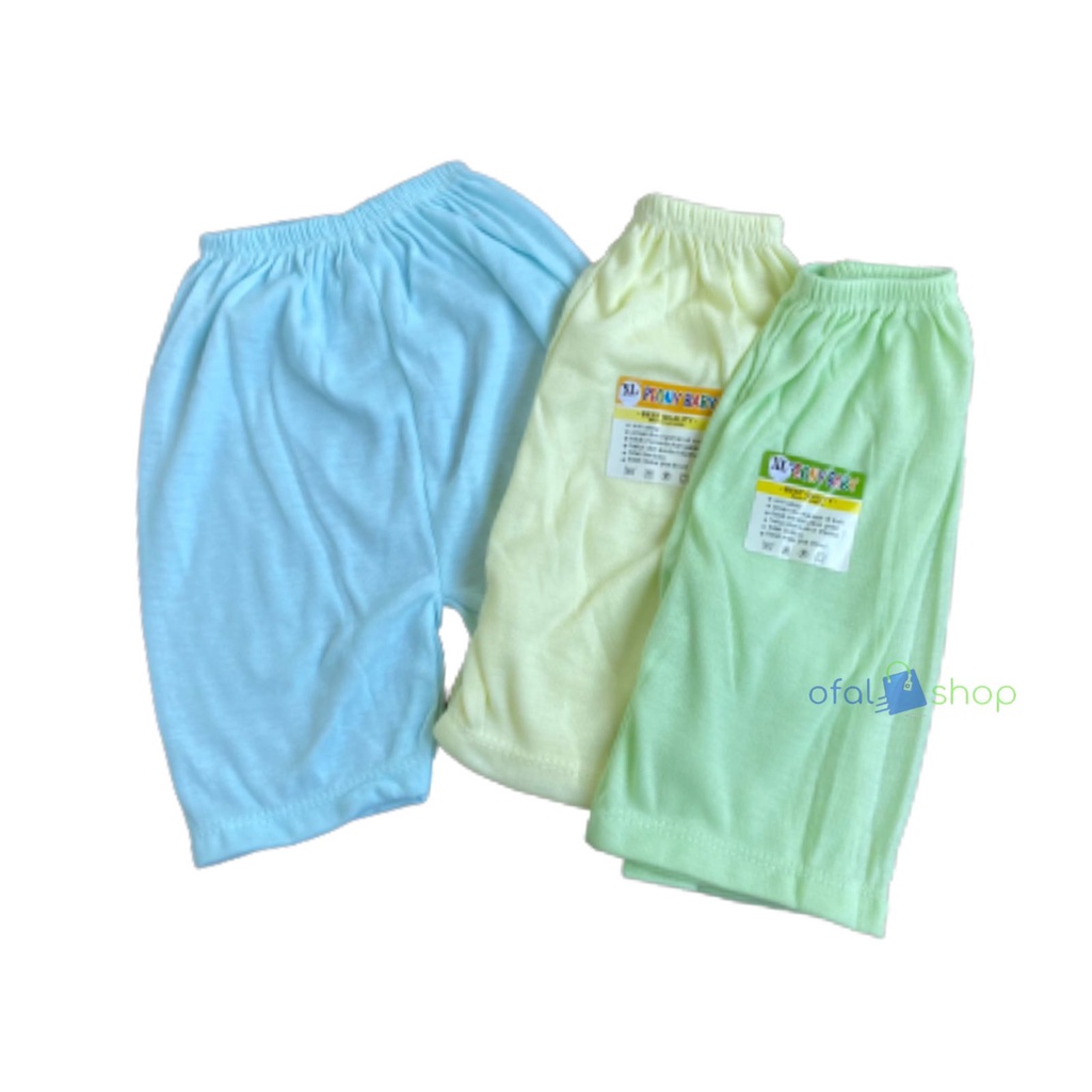 3 pcs celana pendek polos bayi an kids
