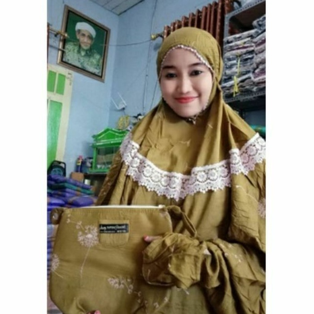 MUKENA TERUSAN DANDELION ORY BY MEDIANA / RUKUH LAJURAN / MUKENA RAYON DANDELION TERUSAN / MUKENA DE