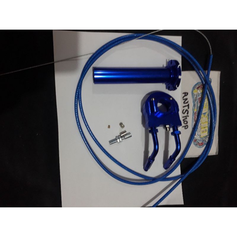 SLONGSONG GAS SPONTAN  FULL CNC PLUS 2 L GAS 2 KABEL GAS UK 190CM SERAT KARBON UNIVERSAL