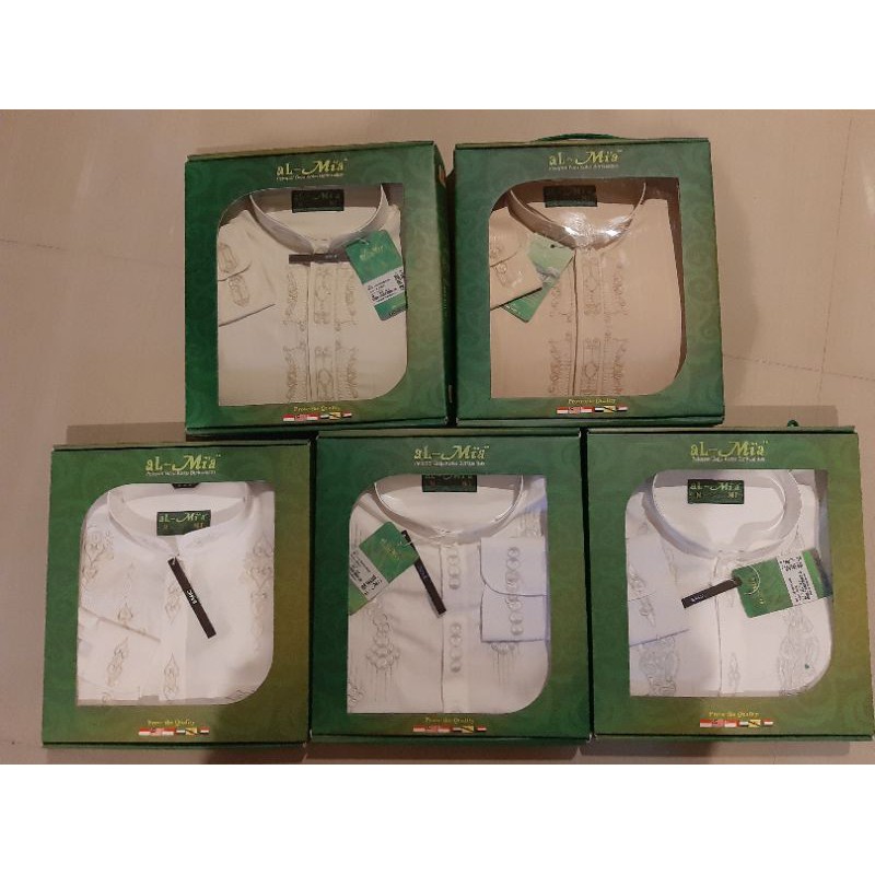 Baju koko almia al mia al-mi'a al-mia MT lengan panjang pria dewasa asli original